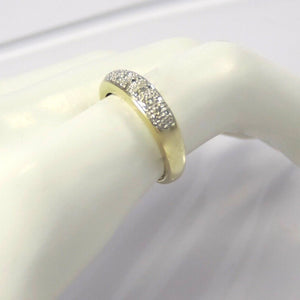 Vintage Damenring mit ca,0.20 ct Diamanten 333er 8 Karat Gelbgold-57 18,1 mm Ø *