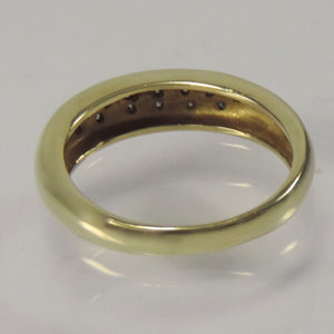 Vintage Damenring mit ca,0.20 ct Diamanten 333er 8 Karat Gelbgold-57 18,1 mm Ø *