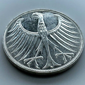 5 Deutsche Mark Silberadler 1974 J