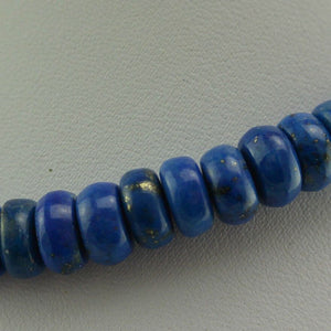 Halskette - Lapis Lazuli / Verschluss 925 Silber / ca. 42 cm