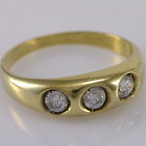 Vintage Damen-Ring mit Zirkonia / 333er 8 Karat Gold 54 17,2 mm Ø *