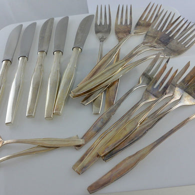 Vintage Tafelsilber Besteck - Set / 800er Silber