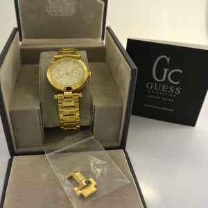 Guess Damenuhr / Quartz Vergoldet Made Swiss Ref-GC21000