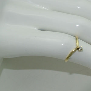 Damen-Ring mit Brillant / 585er - 14 Karat Gold / Gr. 51 16,2 mm Ø