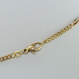 Kette mit Anhänger & Zirkonia / 333er 8 K & 375er 10 K Gold / ca. 48 cm