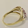 Laden Sie das Bild in den Galerie-Viewer, Vintage Damen-Ring mit 0.20 ct. Diamanten &amp; Rubine 585er 14K Gold 55 17,5 mm Ø*
