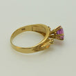 Laden Sie das Bild in den Galerie-Viewer, Vintage Damenring mit Amethyst &amp; Zirkonia/ 375er 9 Karat Gold 62 19,7 mm Ø *
