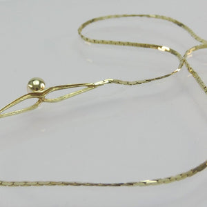 Vintage Collier & Perle / 333er 8 Karat Gelbgold / ca. 44 cm