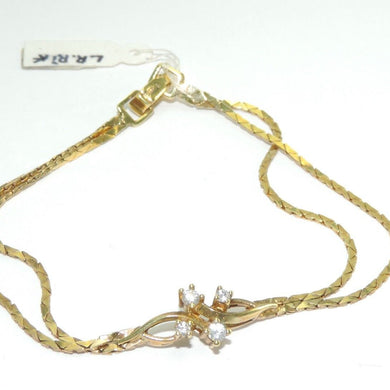 Amerik Damen Armkette vergoldet mit Zirkonia