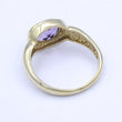 Laden Sie das Bild in den Galerie-Viewer, Vintage Damenring mit Amethyst / 333er 8 Karat Gelbgold - 56 17,8 mm Ø
