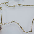 Laden Sie das Bild in den Galerie-Viewer, Gold Kette mit Anhänger Amethyst &amp; Diamanten 0.06 ct Gelbgold 333er 8 Karat
