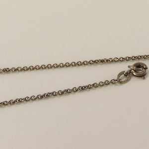 Antik Collier mit Strasssteine & Perle 835er Silber 43 cm