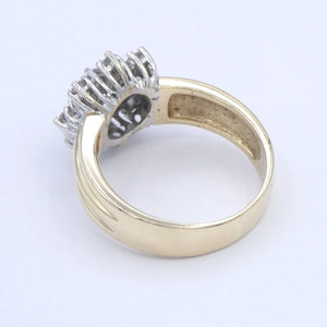 Damenring 585er 14 Karat mit Diamanten ca. 0.85 ct. / 55 17,5 mm Ø