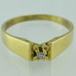 Laden Sie das Bild in den Galerie-Viewer, Vintage Ring mit 0.05 ct Diamant / 585er 14 Gold Karat 59 18,8 mm Ø *
