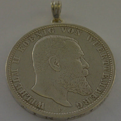 5 Mark Deutsches Reich Wilhelm II. König von Württemberg 1899 F