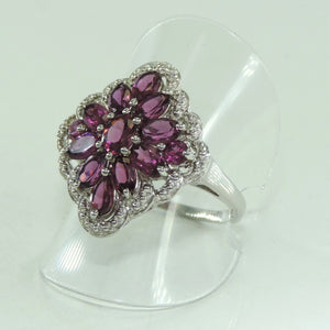 Damen Ring Amethyst 925er Silber 60 19,1 mm Ø