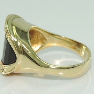 Damen Ring 750er Gold mit Rauchquarz & Brillianten ca. 0.30 ct - 58 18,4 mm Ø *