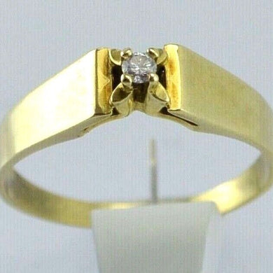 Vintage Ring mit 0.05 ct Diamant / 585er 14 Gold Karat 59 18,8 mm Ø *