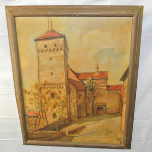 Ölgemälde auf Leinwand / Katzmeier 1934 Kaiserburg Nürnberg