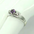 Laden Sie das Bild in den Galerie-Viewer, Vintage Damen Ring 585er Gold mit Diamant &amp; Amethyst 0.50 ct - 53 16,8 mm Ø *
