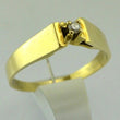 Laden Sie das Bild in den Galerie-Viewer, Vintage Ring mit 0.05 ct Diamant / 585er 14 Gold Karat 59 18,8 mm Ø *
