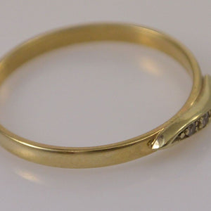 Vintage Damenring mit Zirkonia / 333er 8 Karat Gold 55 17,5 mm Ø *