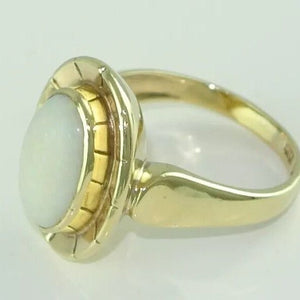 Vintage Damen-Ring mit Opal / 333er - 8 Karat Gold / Gr. 52 16,5 mm Ø