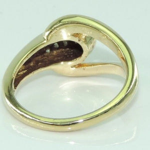 Vintage Damen Ring 585er Gold mit Diamanten ca. 0.15 ct - 52 16,5 mm Ø