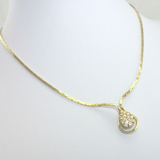 Vintage Collier mit ca, 0.75 ct. Brillanten / 585er 14 Karat Gold 42cm