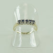 Laden Sie das Bild in den Galerie-Viewer, Vintage Damen Ring 585er Gelbgold mit Saphir ca. 0.10 ct -56 17,8 mm Ø *
