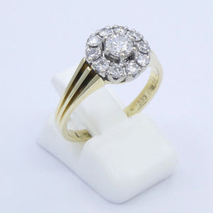 Damenring 585er 14 Karat mit Diamanten ca. 0.78 ct. / 57 18,1 mm Ø