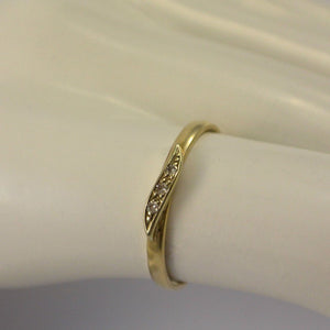 Vintage Damenring mit Zirkonia / 333er 8 Karat Gold 55 17,5 mm Ø *