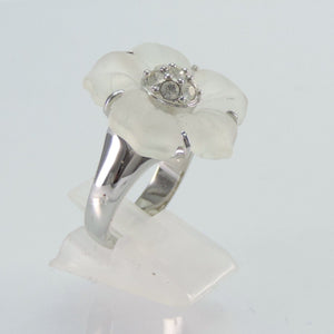 Damen-Ring -Zirkonia Silber 925er 59 18,8 mm Ø