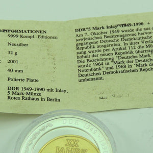 5 Mark XX. Jahre DDR 1969 / DDR 1949-1990 Outlay / Rotes Haus Berlin