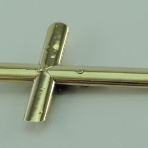 Antikes Biedermeier Kreuz - 585er 14 Karat Gold