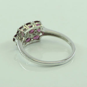 Damenring mit Amethyst / 925er Silber / 67 21,3 mm Ø