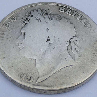 Georgius IIII Britanniarium 1 Krone Münze 1821 Silber