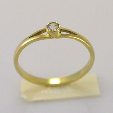 Damenring mit Zirkonia / 585er 14 Karat Gold 54 17,2 mm Ø *