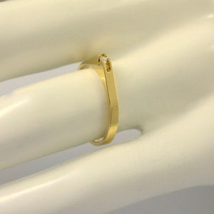 Vintage Damenring mit Brillant / 333er 8 Karat Gold 56 17,8 mm Ø *