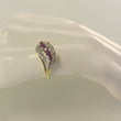 Laden Sie das Bild in den Galerie-Viewer, Vintage Damen-Ring mit 0.20 ct. Diamanten &amp; Rubine 585er 14K Gold 55 17,5 mm Ø*
