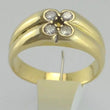 Laden Sie das Bild in den Galerie-Viewer, Vintage Damen - Ring mit Diamanten 0.32 ct 750er 18 Karat Gelbgold 54 17,2 mm *
