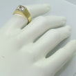 Laden Sie das Bild in den Galerie-Viewer, Vintage Ring - Gelbgold 585er 14 Karat mit 0,75 ct. Zirkonia“ 56 17,8 mm Ø *
