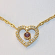 Laden Sie das Bild in den Galerie-Viewer, Vintage Collier mit Brillanten 0,50 ct &amp; Rubin 750er 18 Karat Gold 42 cm
