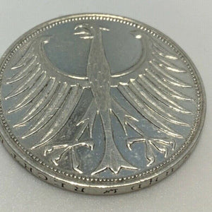 5 Deutsche Mark Silberadler 1958 G