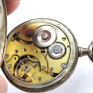 Vintage Ancre De Precision - 15 Rubis - Taschenuhr - 800er Silber - Handaufzug