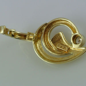 Kette mit Anhänger & Zirkonia / 333er 8 K & 375er 10 K Gold / ca. 48 cm