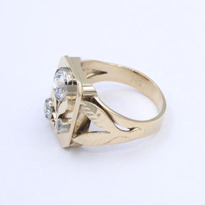 Damenring Diamanten 585er - 14 Karat Rotgold ca.0.65 ct. / 49 15,6 mm Ø