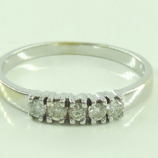 Vintage Damen Ring 585er 14 Karat Gold mit Diamanten 0,37 ct 63 20,0 mm Ø *