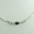 Laden Sie das Bild in den Galerie-Viewer, Vintage Collier 835er Silber mit Zirkonia &amp; Onyx
