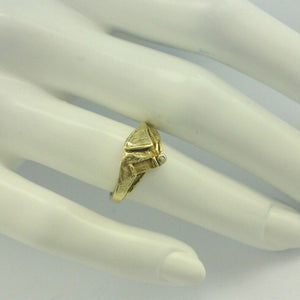 Vintage Damenring mit ca. 0.02 ct.Diamant / 375er 9 Karat Gold - 55 17,5 mm Ø *